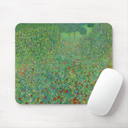 Gustav Klimt - Mohnfeld Mousepad (Mit Mouse)