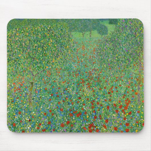 Gustav Klimt - Mohnfeld Mousepad (Vorne)