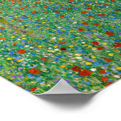 Gustav Klimt - Mohnfeld Poster (Ecke)