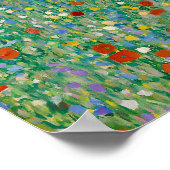 Gustav Klimt - Mohnfeld Poster (Ecke)