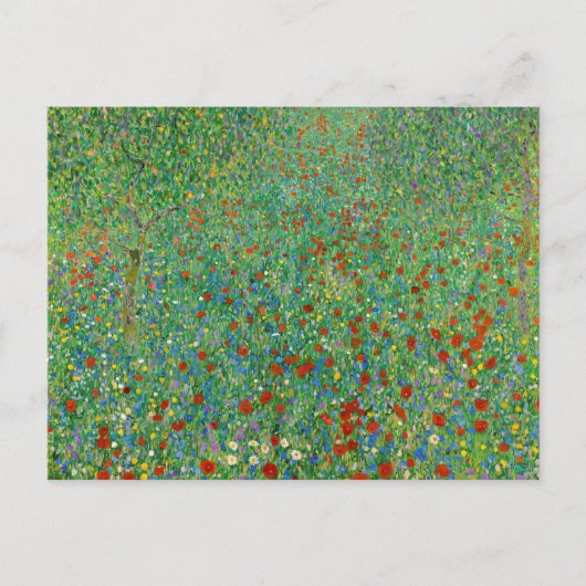 Gustav Klimt - Mohnfeld Postkarte (Vorderseite)