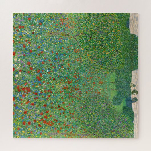 Gustav Klimt - Mohnfeld Puzzle (Horizontal)