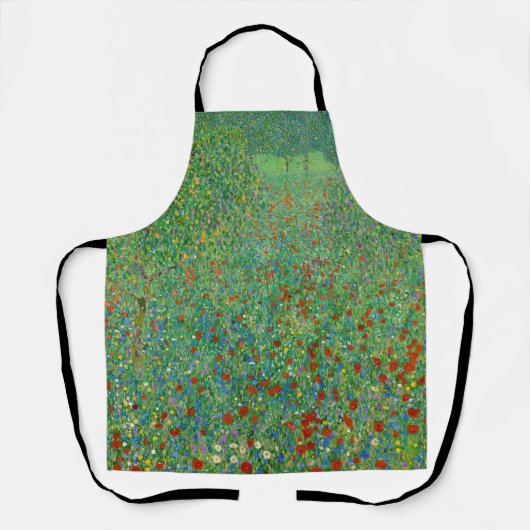 Gustav Klimt - Mohnfeld Schürze (Vorderseite)
