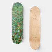 Gustav Klimt - Mohnfeld Skateboard (Vorderseite)