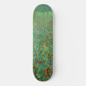 Gustav Klimt - Mohnfeld Skateboard (Vorderseite)