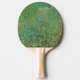 Gustav Klimt - Mohnfeld Tischtennis Schläger