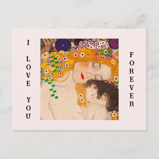 Gustav Klimt - Mother and Child Postkarte (Vorderseite)