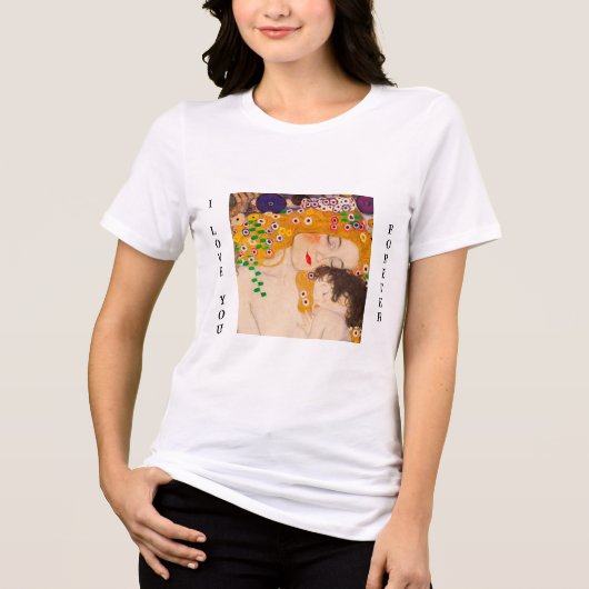 Gustav Klimt - Mother and Child Tri-Blend Shirt (Vorderseite)