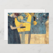 Gustav Klimt Music Postkarte (Vorne/Hinten)