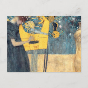 Gustav Klimt Music Postkarte