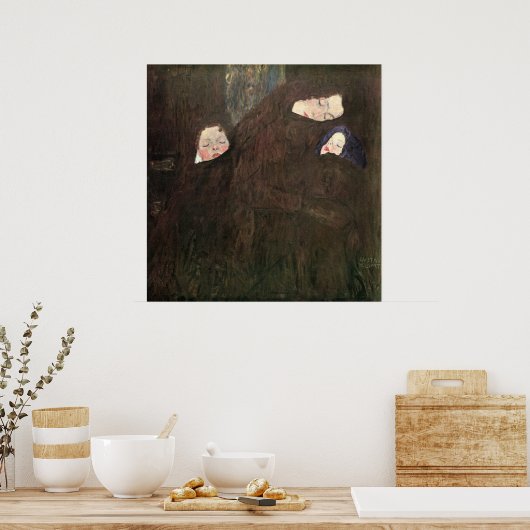 Gustav Klimt - Mutter mit Kindern Poster (Küche)