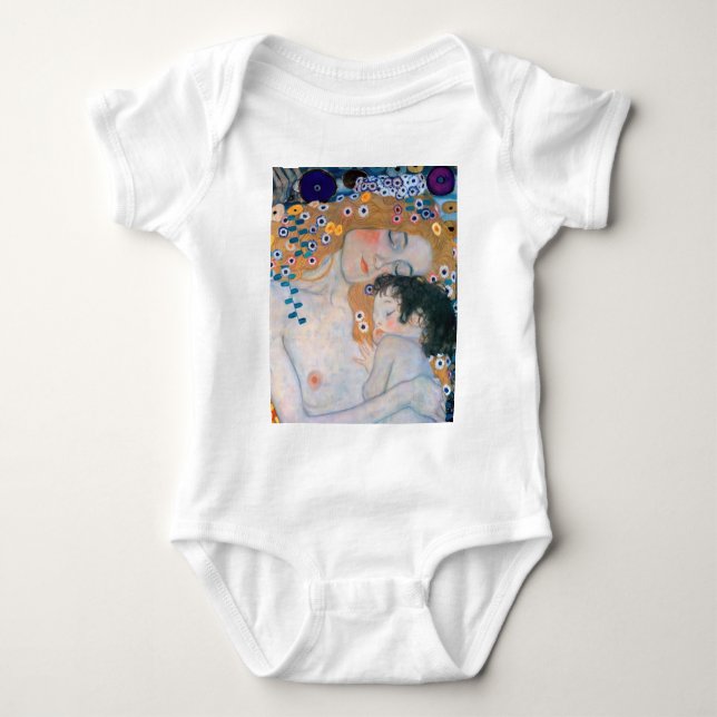 Gustav Klimt - Mutter und Kind Baby Strampler (Vorderseite)