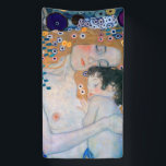 Gustav Klimt - Mutter und Kind Banner<br><div class="desc">Mutter und Kind (Detail von drei Jahren der Frau) - Gustav Klimt,  Öl auf Leinwand,  1905</div>