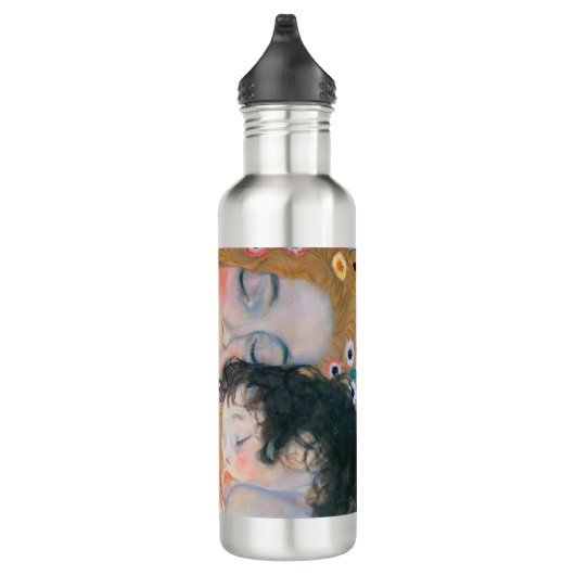 Gustav Klimt - Mutter und Kind Edelstahlflasche (Rechts)