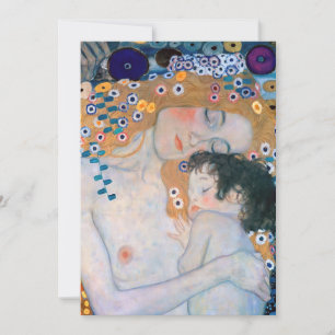 Gustav Klimt - Mutter und Kind Einladung