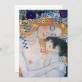 Gustav Klimt - Mutter und Kind Einladung (Vorne/Hinten)