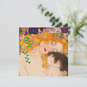Gustav Klimt - Mutter und Kind Einladung (Stehend Vorderseite)