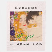 Gustav Klimt - Mutter und Kind Fleecedecke (Vorderseite)