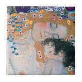 Gustav Klimt - Mutter und Kind Fliese (Vorderseite)