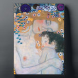 Gustav Klimt - Mutter und Kind Fotoplatte<br><div class="desc">Mutter und Kind (Detail von drei Jahren der Frau) - Gustav Klimt,  Öl auf Leinwand,  1905</div>