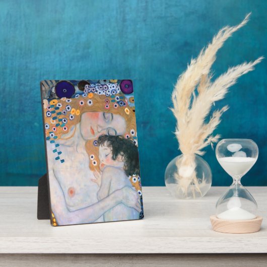 Gustav Klimt - Mutter und Kind Fotoplatte (Seite)