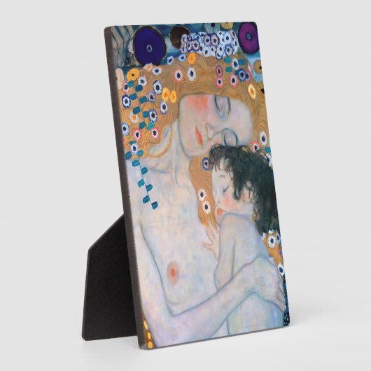 Gustav Klimt - Mutter und Kind Fotoplatte (Seite)