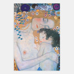 Gustav Klimt - Mutter und Kind Geschenkpapier Set<br><div class="desc">Mutter und Kind (Detail von drei Jahren der Frau) - Gustav Klimt,  Öl auf Leinwand,  1905</div>