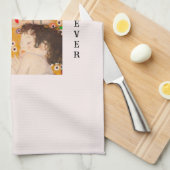 Gustav Klimt - Mutter und Kind Geschirrtuch (Viertel Falte)