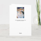 Gustav Klimt - Mutter und Kind Karte (Rückseite)