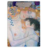 Gustav Klimt - Mutter und Kind Klemmbrett (Vorderseite)