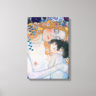 Gustav Klimt - Mutter und Kind Leinwanddruck