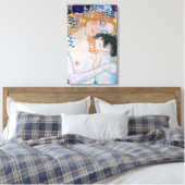 Gustav Klimt - Mutter und Kind Leinwanddruck (Insitu (Schlafzimmer))