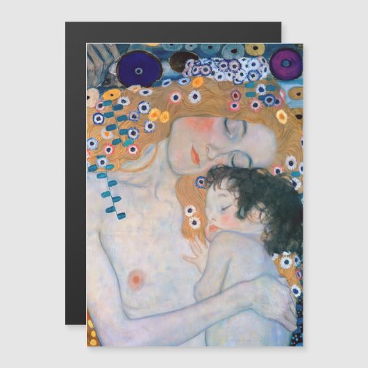 Gustav Klimt - Mutter und Kind-Magnetkarte Magnetkarte (Vorne/Hinten)