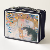 Gustav Klimt - Mutter und Kind Metall Brotdose (Vorderseite)