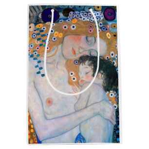 Gustav Klimt - Mutter und Kind Mittlere Geschenktüte
