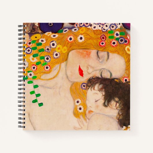 Gustav Klimt - Mutter und Kind Notizblock (Vorderseite)