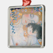 Gustav Klimt - Mutter und Kind Ornament Aus Metall (Links)