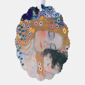 Gustav Klimt - Mutter und Kind Ornament Karte (Links)