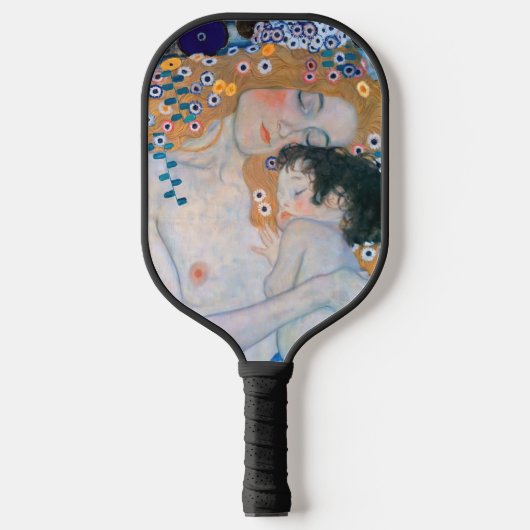 Gustav Klimt - Mutter und Kind Pickleball Schläger (Vorderseite)