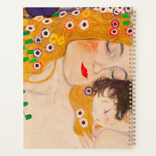 Gustav Klimt - Mutter und Kind Planer (Rückseite)