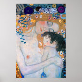 Gustav Klimt - Mutter und Kind Poster (Vorne)