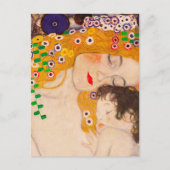 Gustav Klimt - Mutter und Kind Postkarte (Vorderseite)