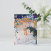 Gustav Klimt - Mutter und Kind Postkarte (Stehend Vorderseite)