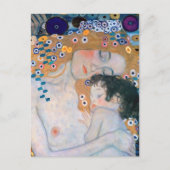 Gustav Klimt - Mutter und Kind Postkarte (Vorderseite)
