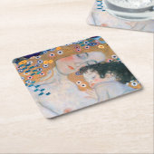 Gustav Klimt - Mutter und Kind Rechteckiger Pappuntersetzer (angewinkelt)