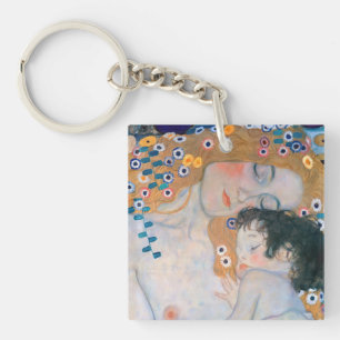 Gustav Klimt - Mutter und Kind Schlüsselanhänger