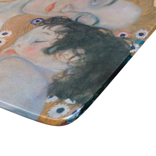 Gustav Klimt - Mutter und Kind Schneidebrett (Ecke)