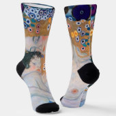 Gustav Klimt - Mutter und Kind Socken (Gewinkelt)