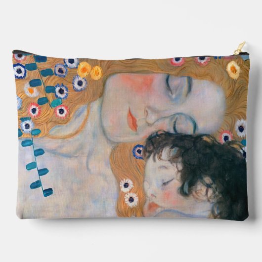 Gustav Klimt - Mutter und Kind Zubehörtasche (Rückseite)