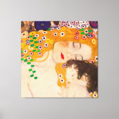 Gustav Klimt - Mutter- und Kinderposter Leinwanddruck (Vorderseite)